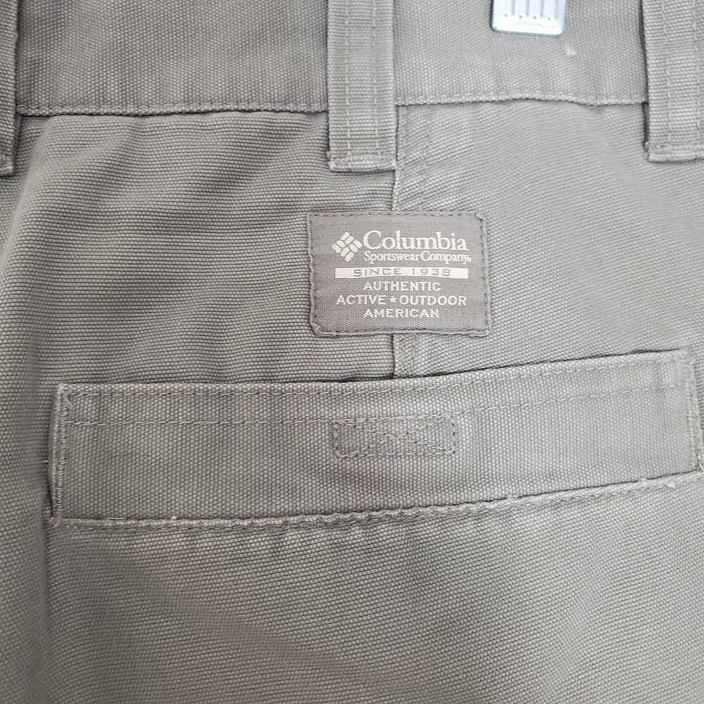 Columbia Shorts Mens Size 38 ROC Cargo Shorts Sage Green Cotton Outdoors NWT - Picture 6 of 9